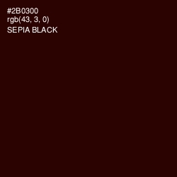 #2B0300 - Sepia Black Color Image